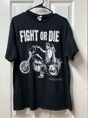 Delta Black Tee with Red and Blue Delta Pro Weight Tag